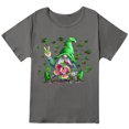 thumbnail image 1 of Hauts d'Été pour Femmes 2023 T-Shirts Imprimés Grande Taille Col Rond Imprimé Chat Manches Courtes Tee Graphique, 1 of 4