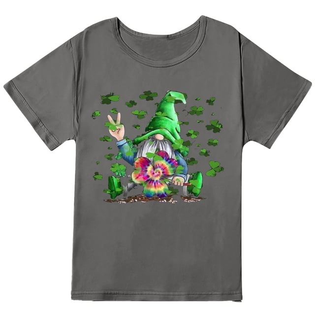 Hauts d'Été pour Femmes 2023 T-Shirts Imprimés Grande Taille Col Rond Imprimé Chat Manches Courtes Tee Graphique