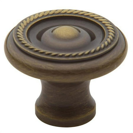 Baldwin 4646050 1.5 in. dia. Rope Cabinet Knob, Polished Nickel