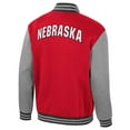 thumbnail image 3 of Men's Colosseum Scarlet Nebraska Huskers Ambi-Turner Full-Zip Varsity Jacket, 3 of 3