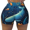 thumbnail image 2 of Honeii Whimsical Underwater Fantasy Print Women's Workout Shorts, Gym Shorts for Active Wear, Sports Shorts,Women's Running Shorts,Quick Dry Athletic Shorts-X-Large, 2 of 8