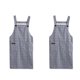thumbnail image 1 of 2 piezas de delantal de poliéster para el hogar, cocina, moda a cuadros, verano, cocina, transpirable, nuevo mono de cintura fino para mujer, 1 of 5