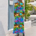 thumbnail image 2 of Graffiti Wall 2 West Philly Robe Longue Abstraite Robe de Soirée Femme Élégante Luxe Ample Robe Femme, 2 of 4