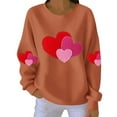 thumbnail image 4 of Goodtrade8 Womens Sweatshirt Valentine Tops Gifts Heart Long Sleeve Valentines for Women Clothes Cute Graphic Crew Neck Pullover Womens Spring Tops, 4 of 4