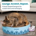 thumbnail image 3 of Catstages Scratch & Snuggle Cat Scratcher Bowl Blue, 3 of 7