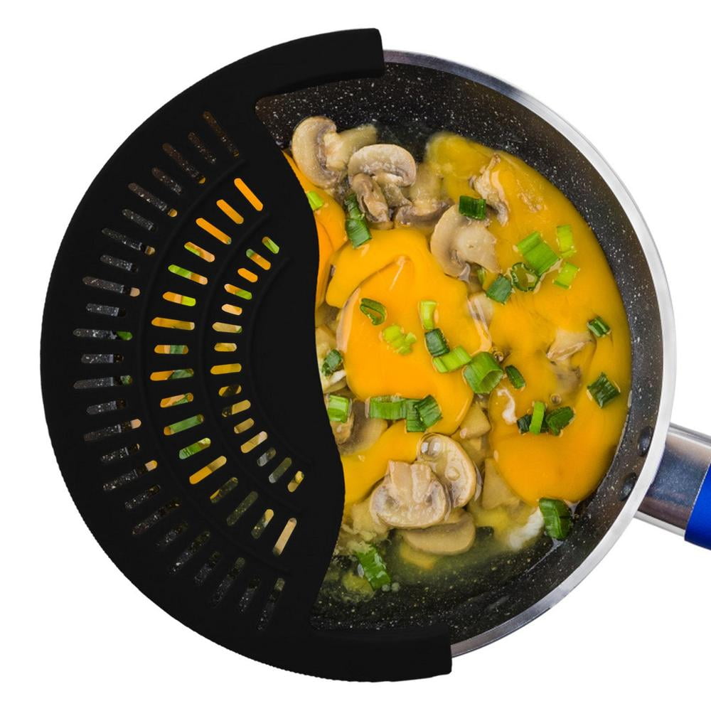 Pot Strainer Silicone Strainer Attaches To Pot Food Drainer for