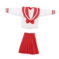 thumbnail image 3 of Ropa de muñeca CUTICAT Uniforme escolar de 12 pulgadas rojo 1/6, 3 of 8