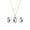 Green, variant on Xinyolin Fashion Women Jewelry Set Oval Opal Drop Pendant, Sweater Chain Necklace Earrings