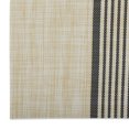 thumbnail image 2 of Contemporary Home Living Set of 6 Beige and Black Striped Rectangular Placemats 13" x 17.25", 2 of 8