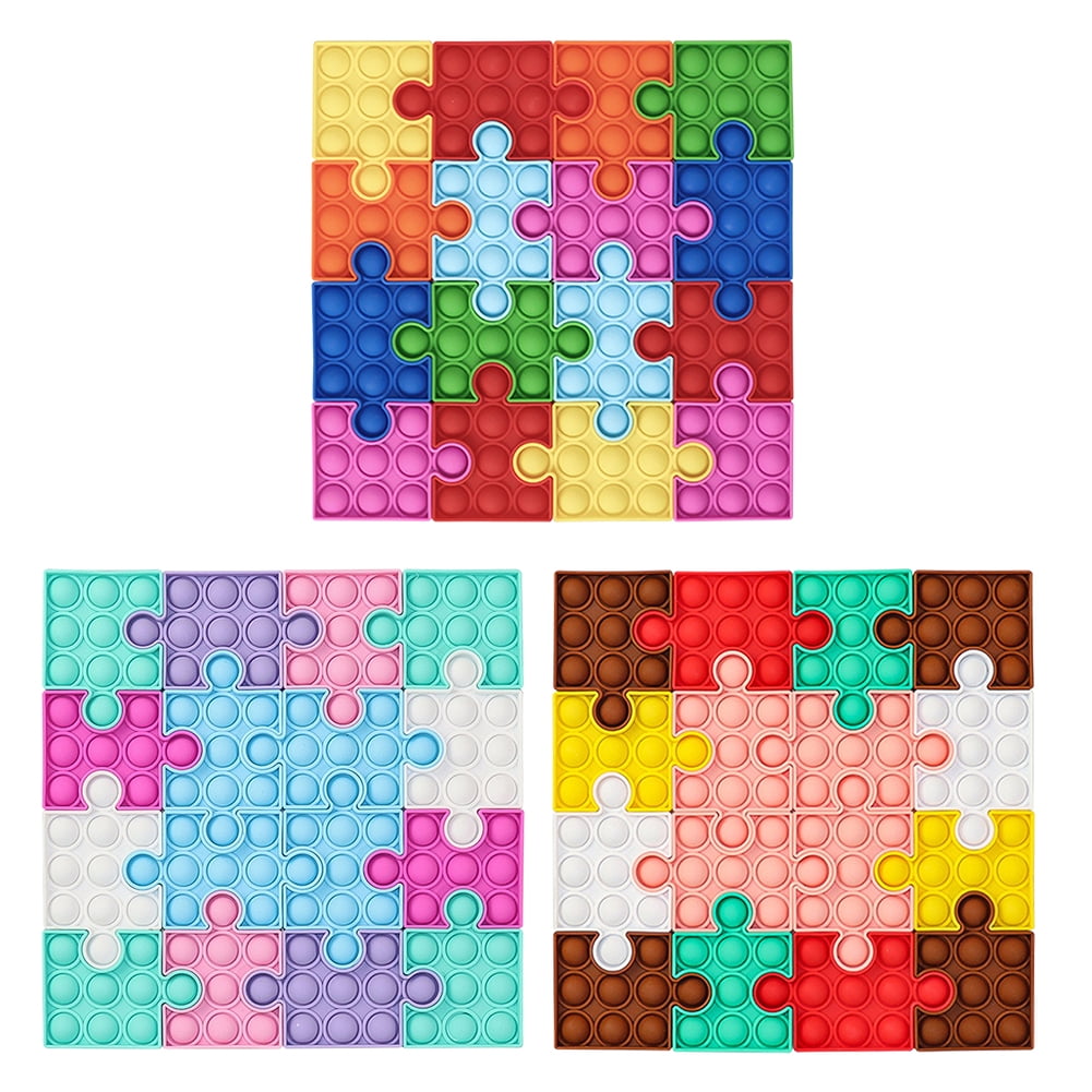 Relaxation Anti-Stress Square Puzzle Push Bubble Assembly Board Cup Mat (A)  - Walmart.com