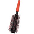 thumbnail image 4 of Lubelski Plastic Handle Curly Hair Styling Round Bristles Brush Comb Rolling Style Comb, 4 of 6