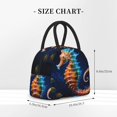 thumbnail image 2 of Disketp Yellow Fish Seahorse Bolsa Térmica para Almuerzo, Lonchera con Abertura Amplia y Gran Capacidad, Organizador Reutilizable para Mujeres, Hombres y Adultos, 2 of 6