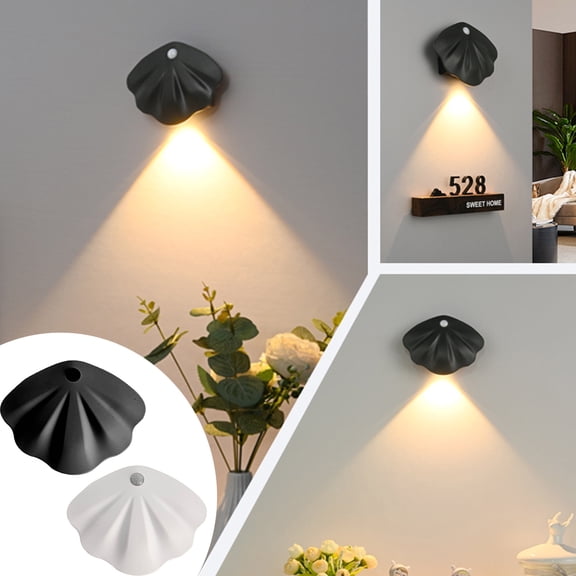 Viflosae Rechargeable Smart LED Sensor Night Light Magnetic Wireless Home Indoor Wall Door Sign Lighting Motion Sensing Portable Lamp for Hallway Bedroom