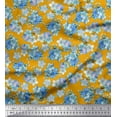 thumbnail image 1 of Soimoi Rayon Crepe Fabric Scorpion Grasses Floral Print Fabric by Yard 46 Inch Wide, 1 of 1