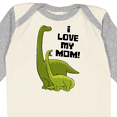 thumbnail image 4 of Inktastic I Love My Mom with Baby and Mommy Brontosaurus Boys or Girls Long Sleeve Baby Bodysuit, 4 of 5