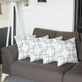 thumbnail image 1 of Housse de Coussin Carrée 18 Pouces à Carreaux Géométriques, 1 of 4