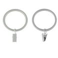 thumbnail image 2 of 1-7/8 inch Noise-Canceling Curtain Rings w/Clip in White (Set of 10),(1938-01), 2 of 3