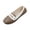Khaki, variant on Women's Two-Tone Loafers, Faux Leather Slip-Ons, Penny Strap Detail Shoes, Women Fashionable Casual British Style Low Top Matte Lightweight Comfortable One Foot Slip On, Black 6