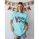 thumbnail image 2 of Camiseta YZMI Crawfish para mujer Spicy Quote Azure, talla XL, 2 of 7