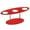 Red, variant on Pebbuoy Ice Cream Cone Holder with 3 Holes Transparent Cream Cone Display Stand Waffle Hand Roll Sushi Display Rack for Weddings Birthday Parties Anniversaries