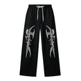 thumbnail image 4 of CONZONE Toddler Boys Baggy Sweatpants Y2K Graphic Joggers for Boys Drawstring Fall Winter Athletic Trousers with Pockets, 4 of 5