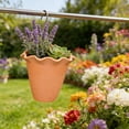 thumbnail image 4 of Horivan Minimalist Wall Planter Plastic Hanging Pots Space Saving Container For Home Office Bathroom, 4 of 6