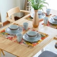 thumbnail image 6 of Fall Placemats Set of 4 12x18 Inch Autumn Pumpkin Maple Leaf Sunflower Thanksgiving Print Table Mats Farmhouse Decorative Linen Washable Place Mats for Holiday Party Kitchen Dining Table Decor, 6 of 8
