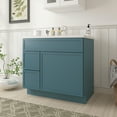 thumbnail image 2 of Vanity Art 36" W Birch Plywood Freestanding Single Base 2 Drawers Storage Cabinet with Soft Close Door, 2 of 9
