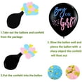 thumbnail image 2 of Gender Reveal Confetti Balloon 36 Inch Big Black Balloons with Pink and Blue Confetti, 2 of 4