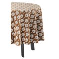 thumbnail image 3 of Vargottam Indoor/OutdoorRoundTablecloth 58 InchRoundTablecloth Waterproof PatioTableCloths,Spring/SummerTableCovers For Backyard CircularTable/Bbqs/Picnic -Light Brown, 3 of 8