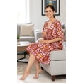 thumbnail image 3 of HAPPY BAY Women's Summer Loungewear Relaxed Fit Caftan Mini Casual Sundress for Women 2X-3X Coral, Hawaiian, 3 of 4