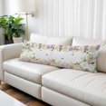 thumbnail image 2 of Pink White Flowers Body Pillow Covers 20"x54", Spring Floral Elegant Pastoral Botanical Soft Brushed Microfiber Breathable Throw Pillow Covers, Pillowcase with Zipper for Couch Sofa Bedroom, 2 of 9