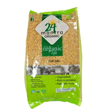 24 Mantra ORGANIC TOOR DAL 4 LB (SPLIT PIGEON PEAS)