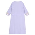 thumbnail image 6 of Aislor Girls Kids Muslim Islamic Abaya Long Sleeve Zipper Gown Middle East Girls Maxi Dress Purple 110, 6 of 7