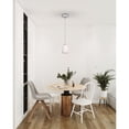 thumbnail image 2 of 28069-1C-BS/OPL Access Lighting Sydney-One Light Cone Pendant (Cord Hung)-4.5 Inches Wide by 10 Inches Tall-Brushed Steel Finish-Opal Glass Color, 2 of 3