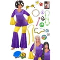 thumbnail image 1 of Plus Size Pink Police Officer Cute Cop Halloween Costume Kit with Wig and Accessories Extra Large, 1 of 3