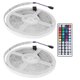 thumbnail image 2 of Tira de luz WiFi IP65 300LED RGB lámpara de cuerda que cambia de color regulable decoración al aire libre 12V EE. UU. 100-240V, 2 of 10