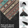 thumbnail image 3 of Brown Geometric Triangle Diamond Pattern Kitchen Rugs Sets Of 3,Kitchen Runner Rugs Non Skid Washable,Decorative Kitchen Floor Mats for Kitchen,Sink,Laundry,17"x30"+ 17"x47" + 17"x59", 3 of 6