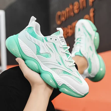 

Men‘s Fashion Breathable Lightweight Lace-up Running Shoes Walking Sneakers Men‘s Footwear