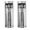 thumbnail image 1 of Kit 2 Botes Para Basura Spiro Inox Acero Inoxidable 20x58 cm Cap. 13 L, 1 of 6