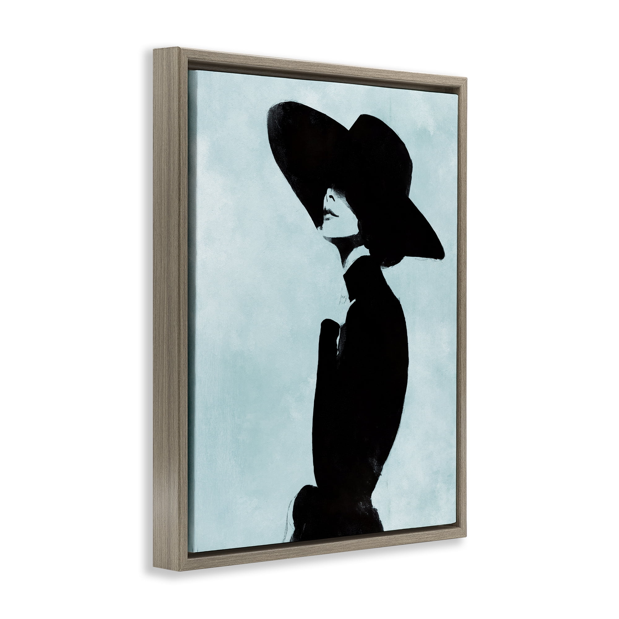 Stupell Industries Eclipse In Black Brown Framed Floater Canvas Wall Art, design by Svetlana Aleynikova