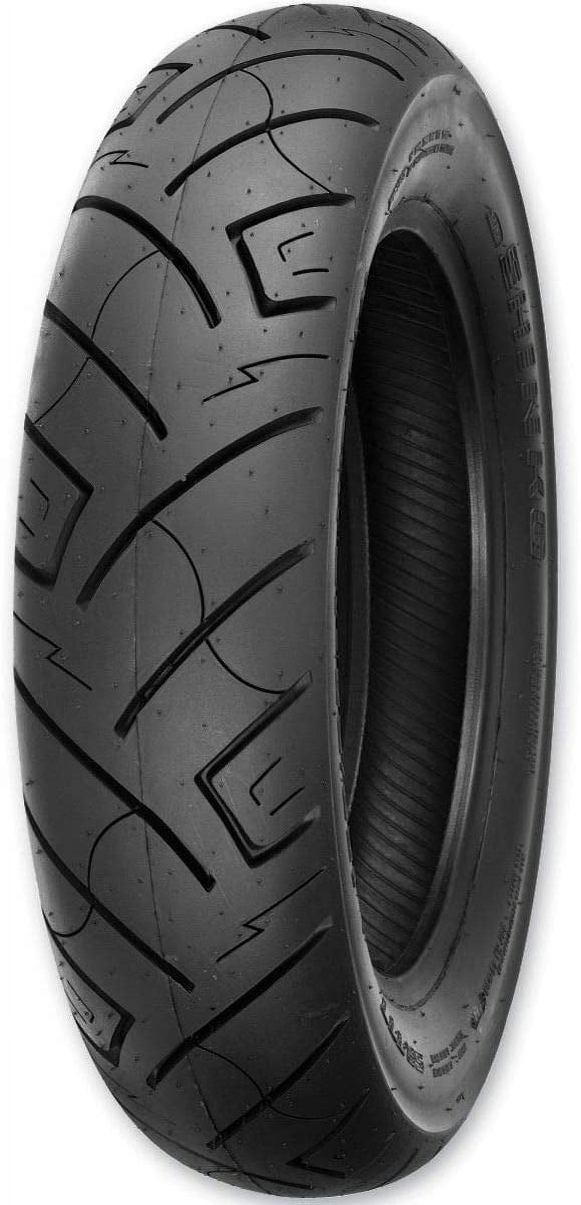 Shinko 87-4594 777 Rear H.D. Motorcycle Tire 130/90b-16 (73H) Black Wall