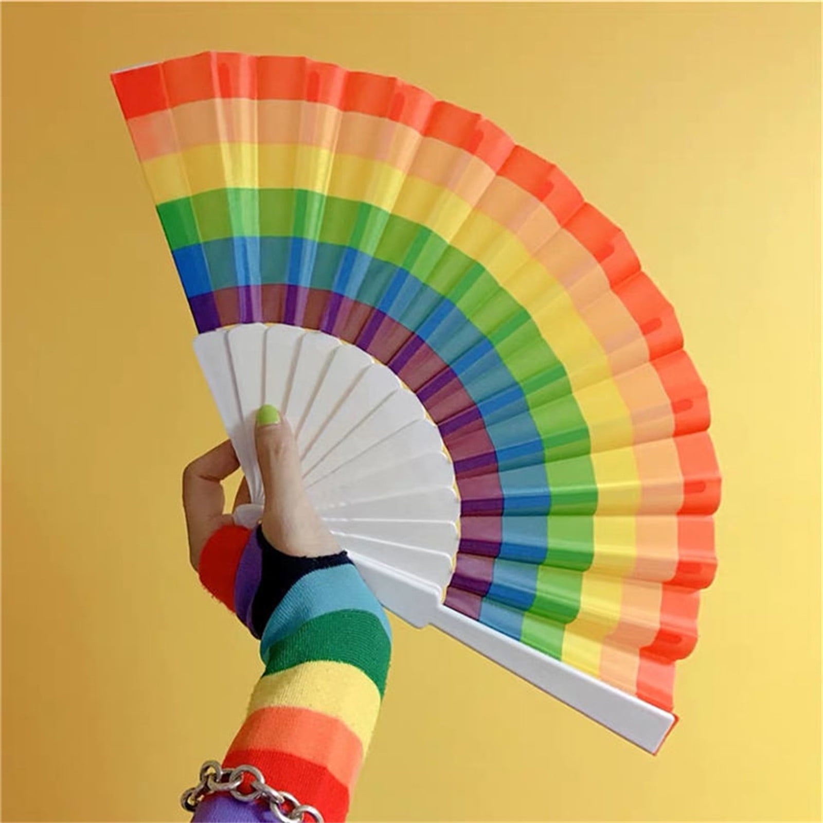 Haykey Hand Fans, Folding Hand Fans, Colorful Hand Fans, Plastic