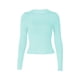 thumbnail image 4 of Mujer Slim Fit Básico Crop Top Sólido Manga Larga Cuello Redondo Crop Top Pullover Streetwear Nituyy Disponible en varios colores. Top de manga larga entallado de moda para mujer, 4 of 5