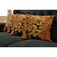 thumbnail image 2 of Ambesonne Fall Throw Pillow Cover 4 Pack, Vivid Autumn Maple Leaves, 18", Orange Yellow Brown, 2 of 6