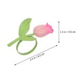 thumbnail image 2 of 2pcs Rose Flower Napkin Rings Napkin Holders Floral Shape Napkin Decorations, 2 of 8