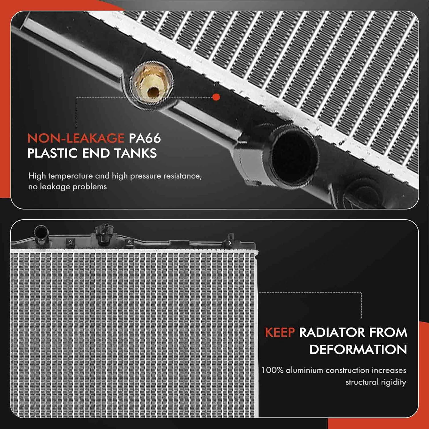 Lisa Integra40 Radiator 1994-2001 Integra Radiator A-Premium Radiador De Refrigerante De Motor ...