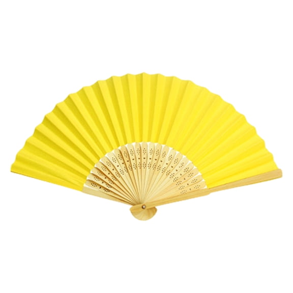 OIUR Folding Hand Fans for Women Reusable Paper Fan for Wedding Dancing Party Favors DIY Crafts Lightweight Travel Fan