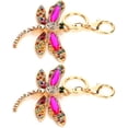 thumbnail image 4 of 2Pcs Dragonfly Key Chain Stylish Metal Keyring Pendant for Coin Purse Phone Handbag Decorations, 4 of 14