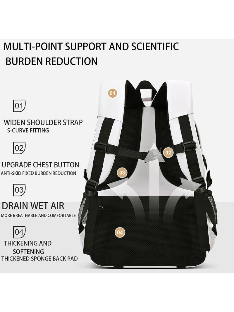 Lightweight Waterproof Nylon Backpack with Laptop Compartment, 15.6\